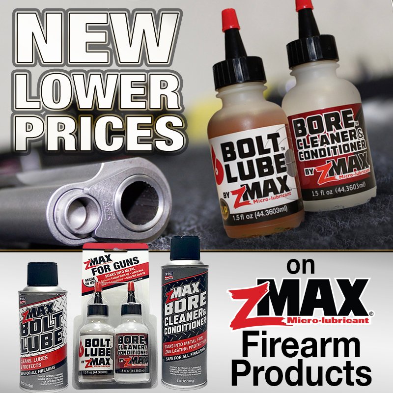 Save on zMAX Firearm Products!