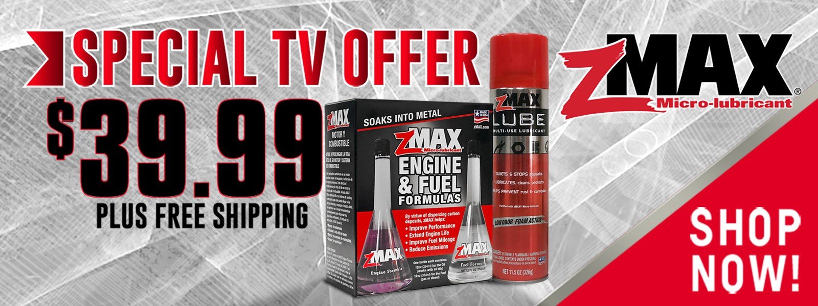 zMAX Microlubricant for engines, fuel, transmissions, and firearms